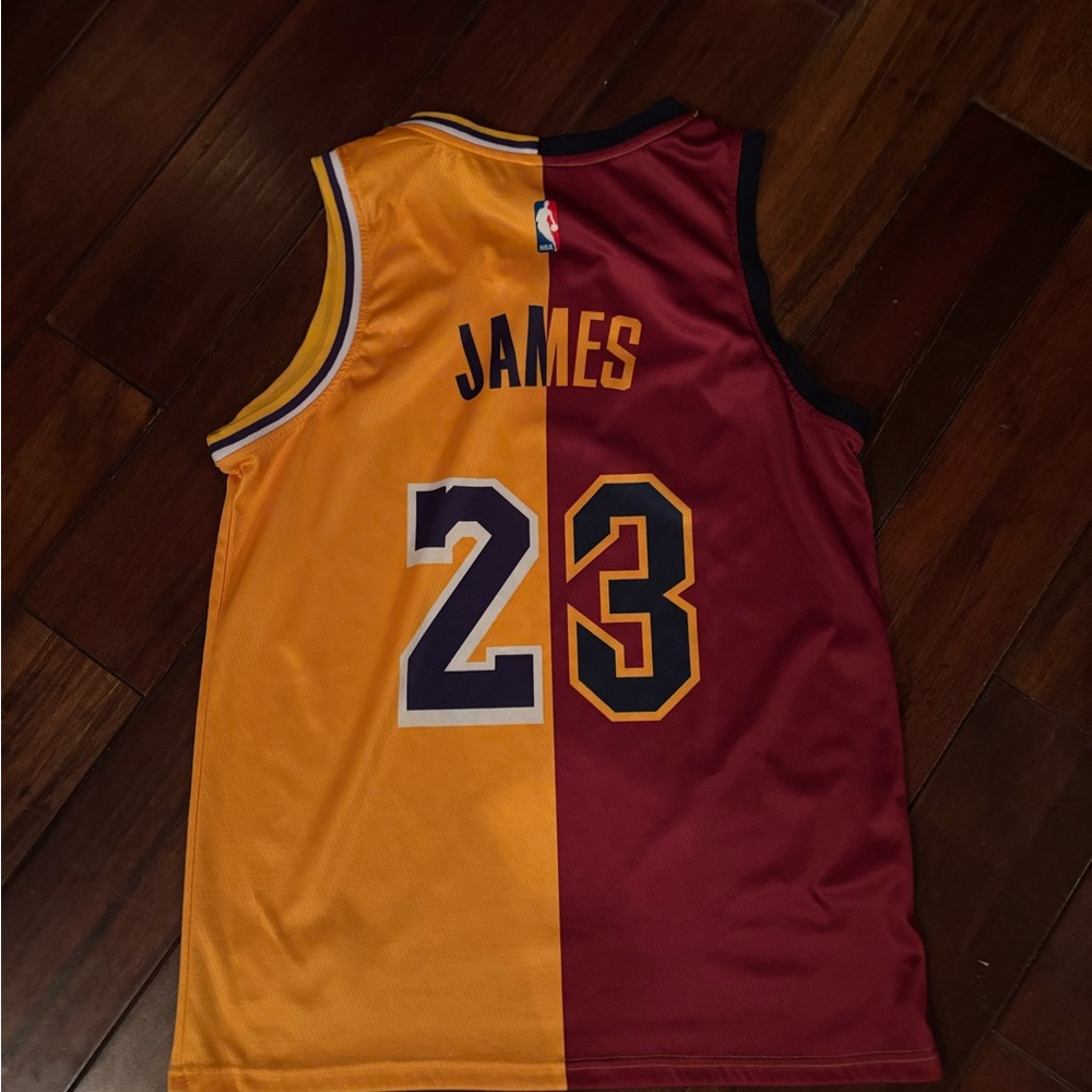 Nike Gold and Maroon Basketball Jersey